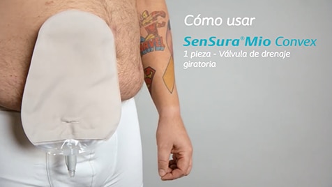 Cómo usar SenSura® Mio Convex 1 pieza - válvula de drenaje giratoria