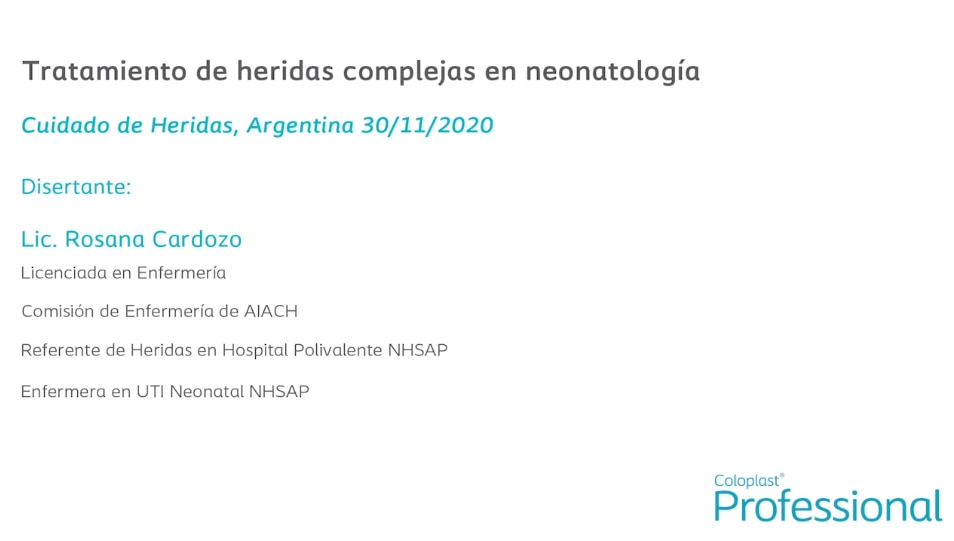 Tratamiento de heridas complejas en neonatología