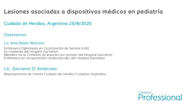 Lesiones asociadas a dispositivos médicos en pediatría