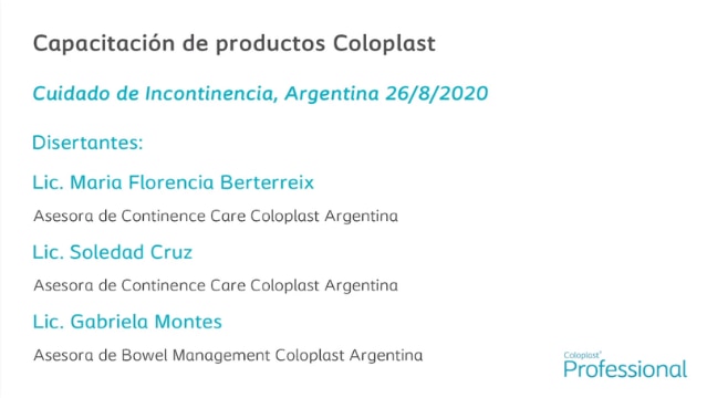 Capacitación de productos